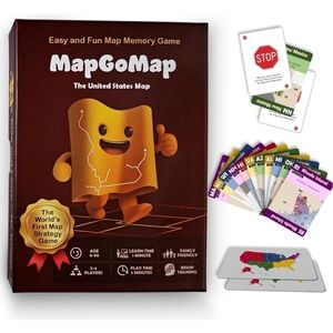 MapGoMap Map Memory Card Game USA Geography Learning